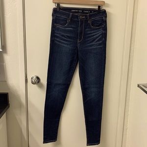 American Eagle Hi-Rise Legging, dark wash, size 6